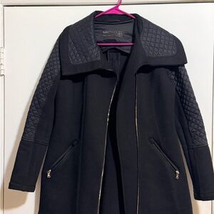 Michael Kors Black Quilted Trench Coat